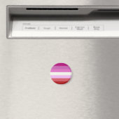 Aimant Drapeau de la Fierté lesbienne tombée (In Situ (Lave-vaisselle))