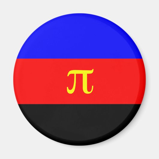 Aimant Drapeau de la Fierté polyamérale (Devant)