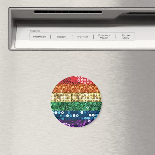 Aimant drapeau de la fierté séquentielle (In Situ (Lave-vaisselle))