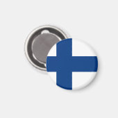 Aimant Drapeau de la Finlande (Recto/Verso)
