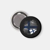 Aimant Drapeau de la Finlande (Recto/Verso)