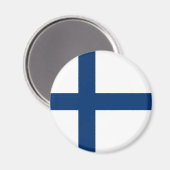 Aimant Drapeau de la Finlande (Recto/Verso)