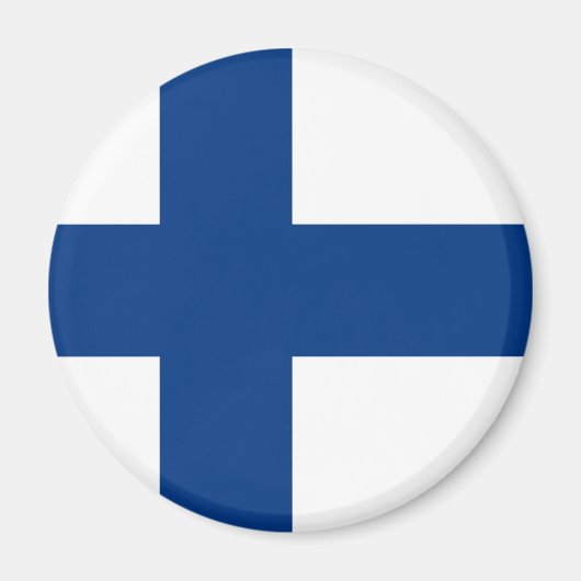Aimant Drapeau de la Finlande (Devant)