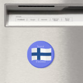 Aimant Drapeau de la Finlande (In Situ (Lave-vaisselle))