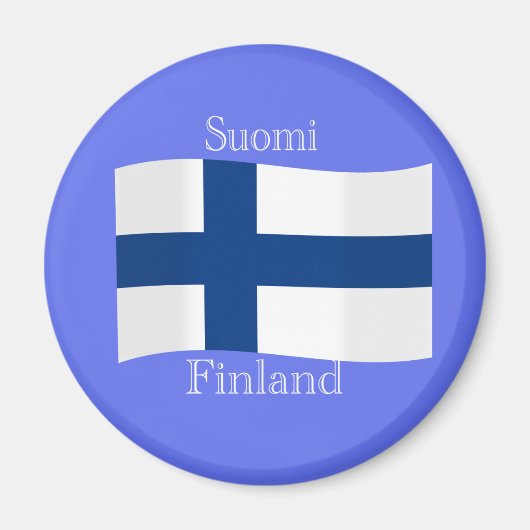 Aimant Drapeau de la Finlande (Devant)