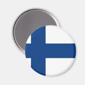 Aimant Drapeau de la Finlande (Suomen lippu, Flaga Finlan (Recto/Verso)