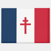 Aimant Drapeau de la France libre (Recto)