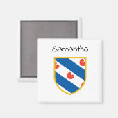 Aimant Drapeau de la Frise (Recto/Verso)