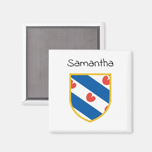 Aimant Drapeau de la Frise (Recto/Verso)