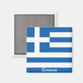 Aimant Drapeau de la Grèce (Recto/Verso)