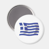 Aimant drapeau de la Grèce (Recto/Verso)