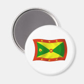 Aimant Drapeau de la Grenade (Recto/Verso)