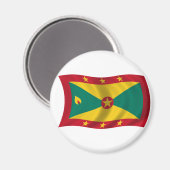 Aimant Drapeau de la Grenade (Recto/Verso)