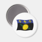 Aimant Drapeau de la Guadeloupe (Recto/Verso)