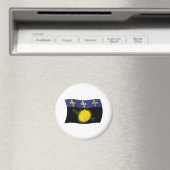 Aimant Drapeau de la Guadeloupe (In Situ (Lave-vaisselle))