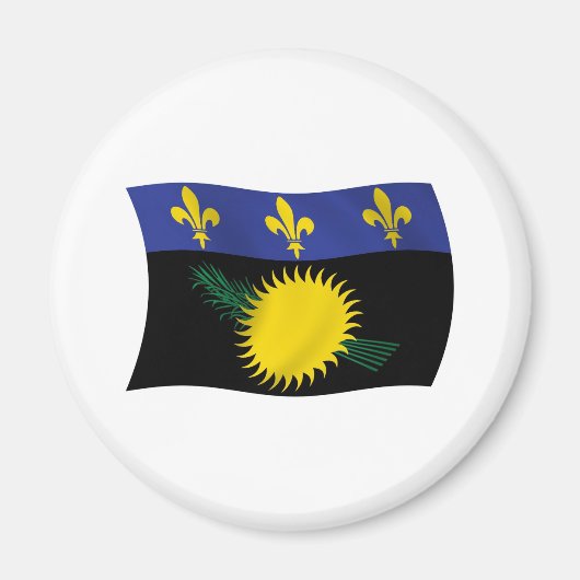 Aimant Drapeau de la Guadeloupe (Devant)