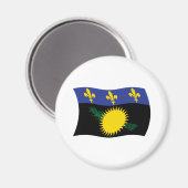 Aimant Drapeau de la Guadeloupe (Recto/Verso)