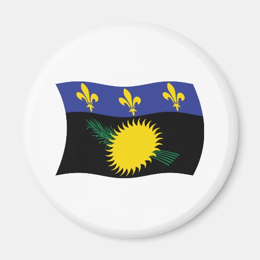 Aimant Drapeau de la Guadeloupe (Devant)