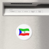 Aimant Drapeau de la Guinée Équatoriale (In Situ (Lave-vaisselle))