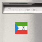 Aimant Drapeau de la Guinée équatoriale (In Situ (Lave-vaisselle))