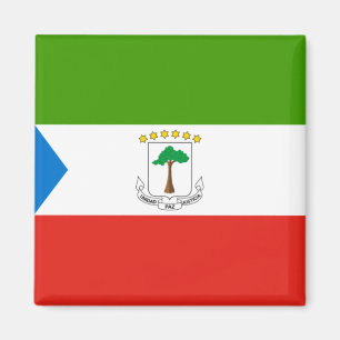 Aimant Drapeau de la Guinée équatoriale (Afrique)