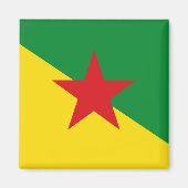 Aimant Drapeau de la Guyane (Devant)
