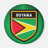 Aimant Drapeau de la Guyane (Devant)