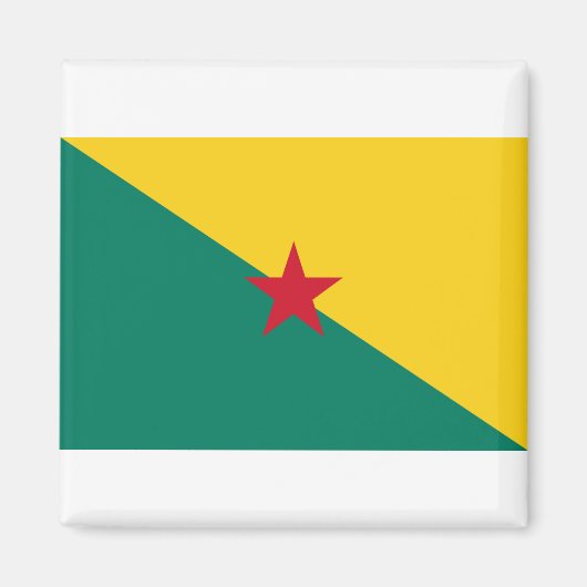 Aimant Drapeau de la Guyane (Devant)