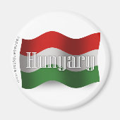 Aimant Drapeau de la Hongrie (Devant)
