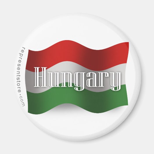 Aimant Drapeau de la Hongrie (Devant)