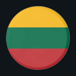 Aimant Drapeau de la Lituanie<br><div class="desc">Drapeau patriotique de la Lituanie.</div>