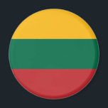 Aimant Drapeau de la Lituanie<br><div class="desc">Drapeau patriotique de la Lituanie.</div>