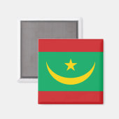 Aimant Drapeau de la Mauritanie (Recto/Verso)