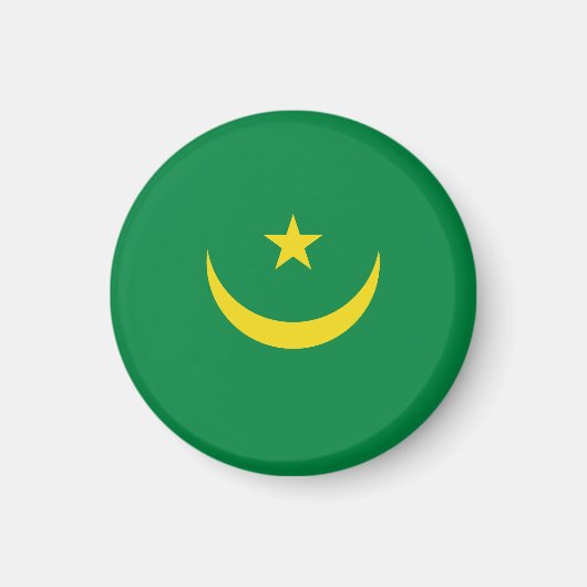 Aimant Drapeau de la Mauritanie (Devant)
