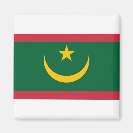 Aimant Drapeau de la Mauritanie (Devant)