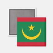 Aimant Drapeau de la Mauritanie (Recto/Verso)