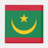 Aimant Drapeau de la Mauritanie (Devant)