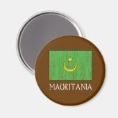 Aimant Drapeau de la Mauritanie (Recto/Verso)