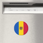 Aimant Drapeau de la Moldavie (In Situ (Lave-vaisselle))