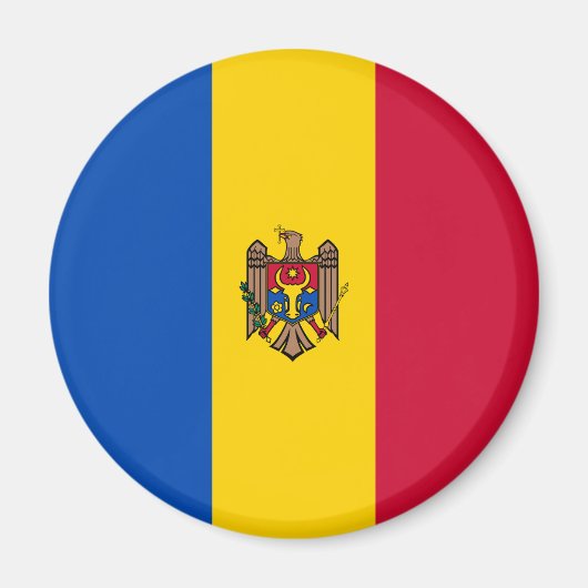 Aimant Drapeau de la Moldavie (Devant)