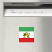 Aimant Drapeau de la monarchie constitutionnelle iranienn (In Situ (Lave-vaisselle))