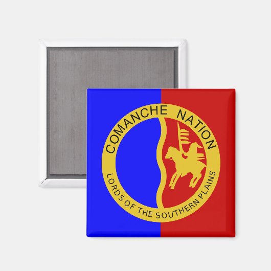 Aimant Drapeau de la nation Comaanche (Recto/Verso)