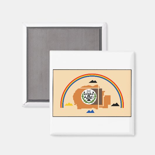 Aimant Drapeau de la nation Navajo (Recto/Verso)