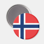 Aimant Drapeau de la Norvège (Recto/Verso)