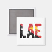 Aimant Drapeau de la Papouasie-Nouvelle-Guinée (Recto/Verso)