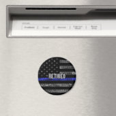 Aimant Drapeau de la police retraitée en état de détresse (In Situ (Lave-vaisselle))