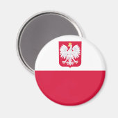 Aimant Drapeau de la Pologne (Recto/Verso)