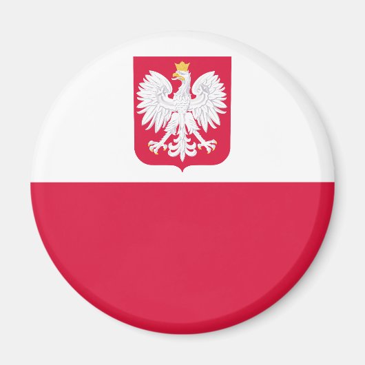 Aimant Drapeau de la Pologne (Devant)
