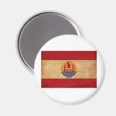 Aimant Drapeau de la Polynésie française (Recto/Verso)
