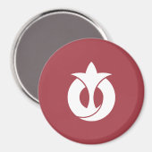 Aimant Drapeau de la préfecture d'Aichi, Japon (Recto/Verso)